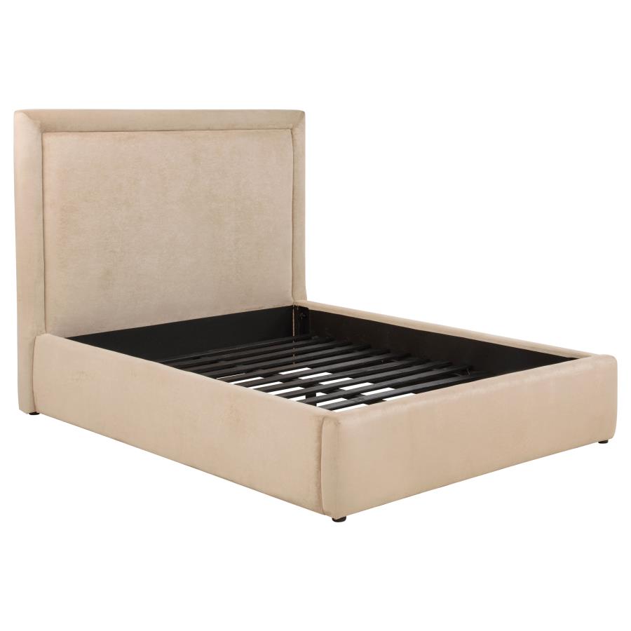 Lawson 54-inch Upholstered Full Platform Bed Light Saddle - 315835LF
