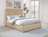 Lawson 54-inch Upholstered Queen Platform Bed Light Saddle - 315835LQ