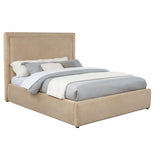 Lawson 54-inch Upholstered Queen Platform Bed Light Saddle - 315835LQ