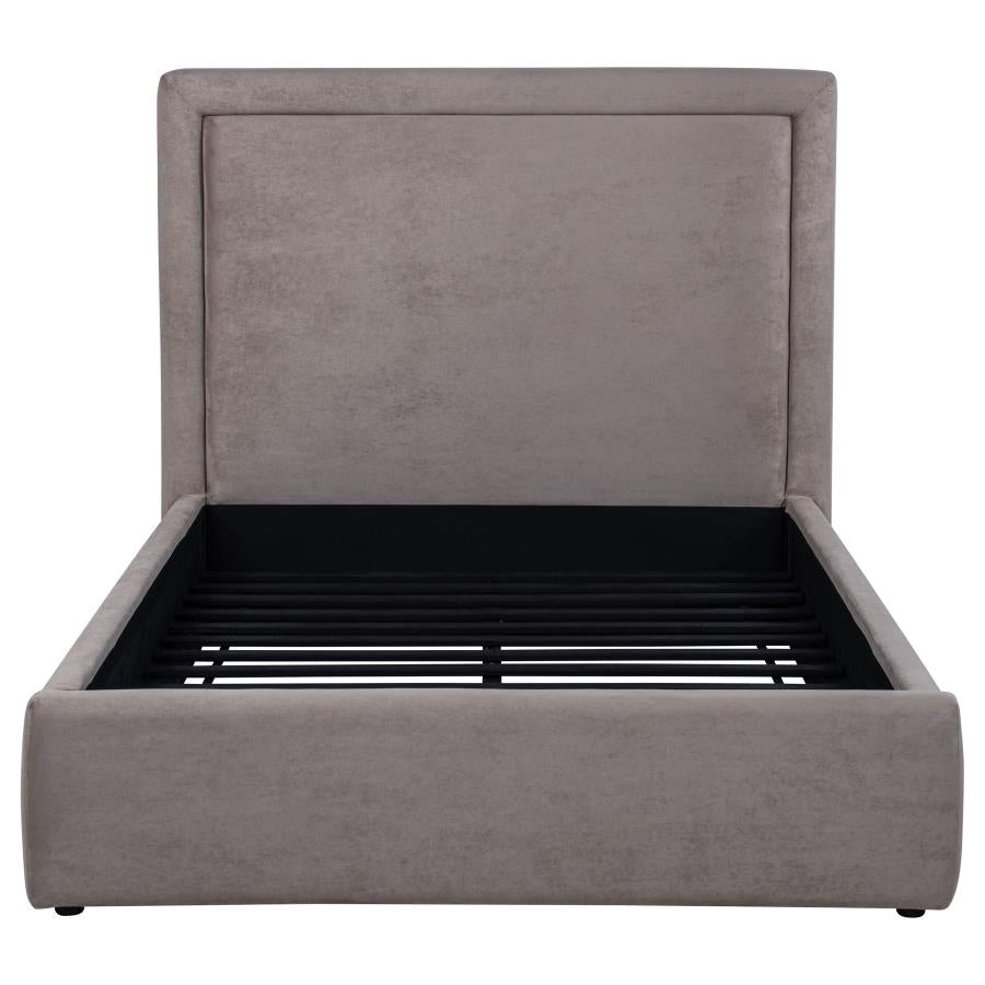 Lawson 54-inch Upholstered Full Panel Platform Bed Mushroom - 315835MF