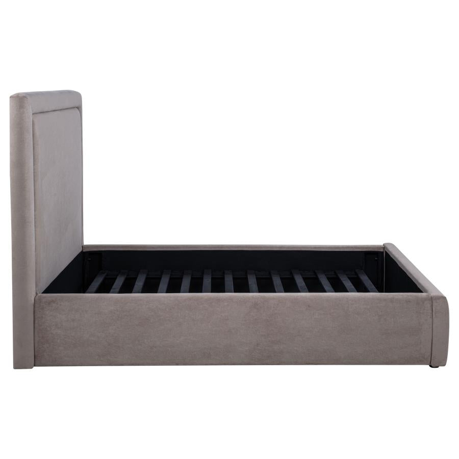 Lawson 54-inch Upholstered Full Panel Platform Bed Mushroom - 315835MF
