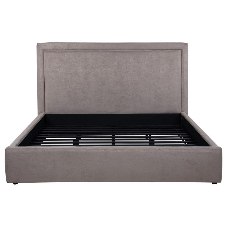 Lawson 54-inch Upholstered Eastern King Platform Bed Mushroom - 315835MKE