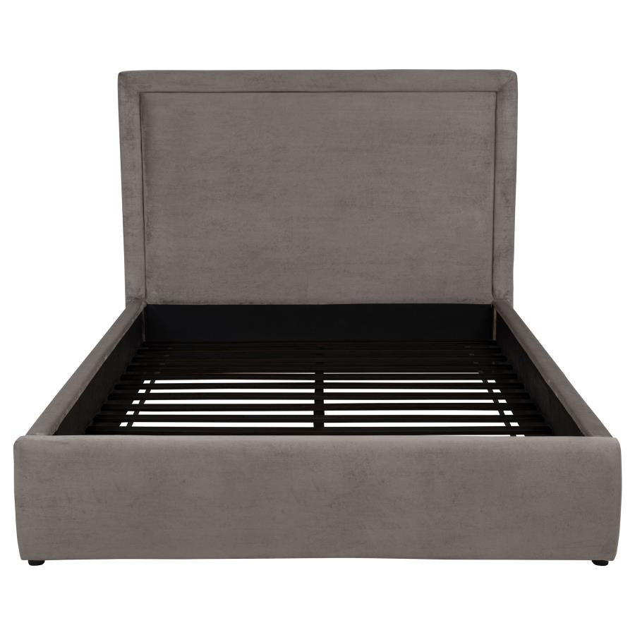 Lawson 54-inch Upholstered Queen Platform Bed Mushroom - 315835MQ