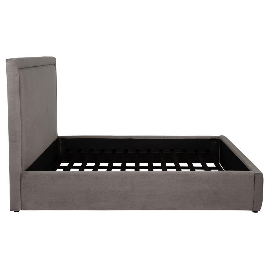Lawson 54-inch Upholstered Queen Platform Bed Mushroom - 315835MQ