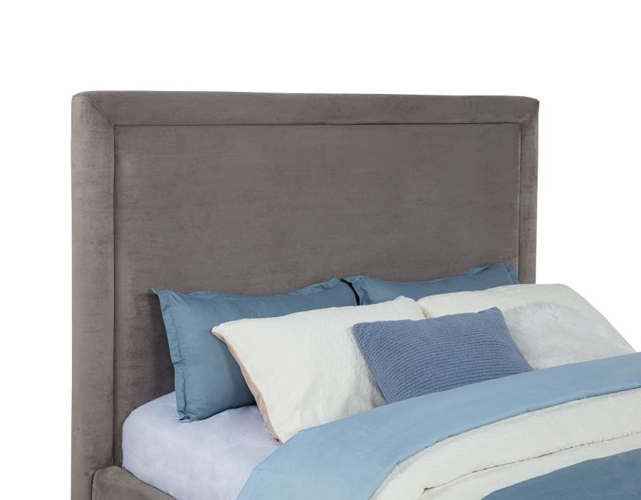 Lawson 54-inch Upholstered Queen Platform Bed Mushroom - 315835MQ