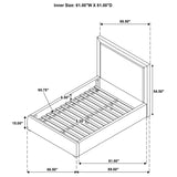 Lawson 54-inch Upholstered Queen Platform Bed Mushroom - 315835MQ