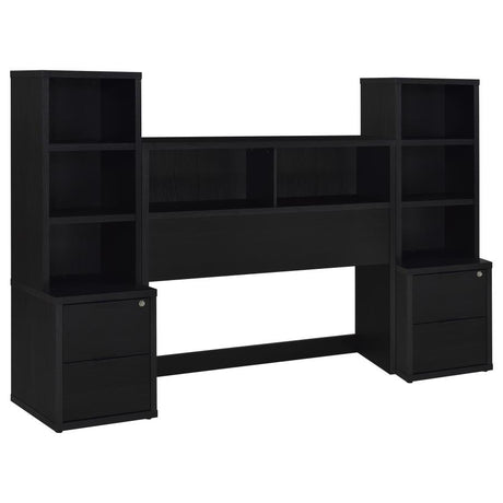 Westpark 3-piece Full Bedroom Set Bookcase Headboard Black - 315851F-SET