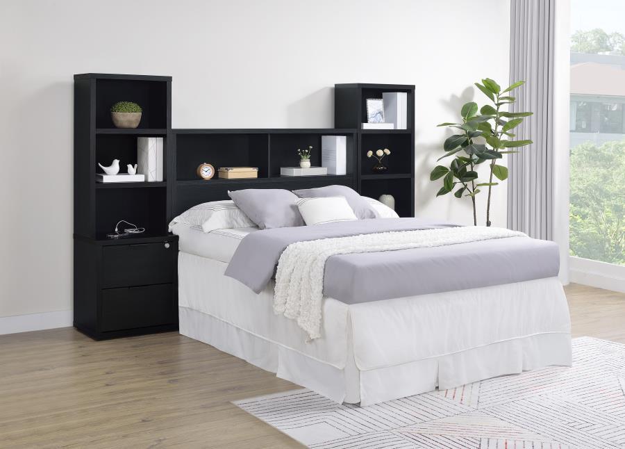 Westpark 49-inch Full Bookcase Headboard Black - 315851F