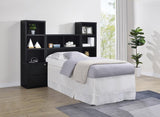 Westpark 3-piece Twin Bedroom Set Bookcase Headboard Black - 315851T-SET