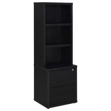 Westpark 3-piece Twin Bedroom Set Bookcase Headboard Black - 315851T-SET