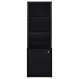Westpark 3-piece Twin Bedroom Set Bookcase Headboard Black - 315851T-SET