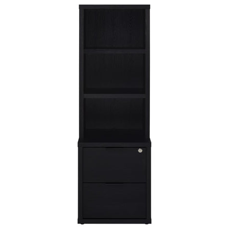 Westpark 3-piece Twin Bedroom Set Bookcase Headboard Black - 315851T-SET