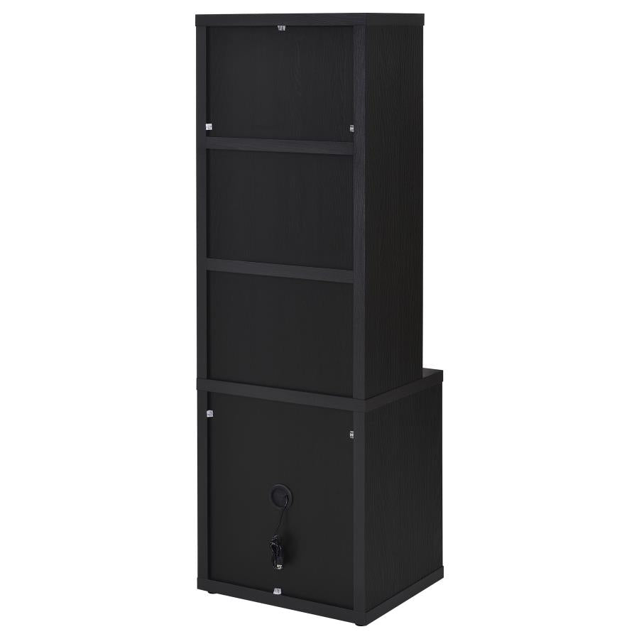 Westpark 3-piece Twin Bedroom Set Bookcase Headboard Black - 315851T-SET