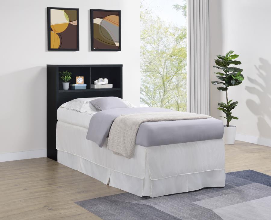 Westpark 49-inch Twin Bookcase Headboard Black - 315851T