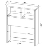 Westpark 49-inch Twin Bookcase Headboard Black - 315851T