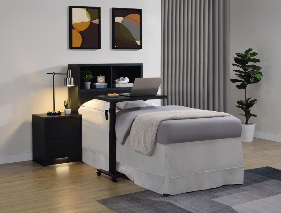 Westpark 49-inch Twin Bookcase Headboard Black - 315851T