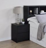 Westpark 2-drawer Nightstand LED Lights and USB Black - 315852