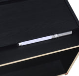 Westpark 2-drawer Nightstand LED Lights and USB Black - 315852