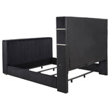 Tisdall California King Flame Visualizer TV Bed Black - 315868BLKKW