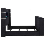 Tisdall California King Flame Visualizer TV Bed Black - 315868BLKKW