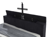 Tisdall California King Flame Visualizer TV Bed Black - 315868BLKKW