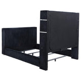 Tisdall Queen Flame Visualizer Wingback TV Bed Black - 315868BLKQ