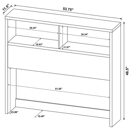 Westpark 3-piece Full Bedroom Set Bookcase Headboard Pine - 315881F-SET