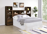 Westpark 49-inch Full Bookcase Headboard Dark Pine - 315881F