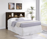 Westpark 49-inch Queen Bookcase Headboard Dark Pine - 315881Q