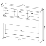 Westpark 49-inch Queen Bookcase Headboard Dark Pine - 315881Q