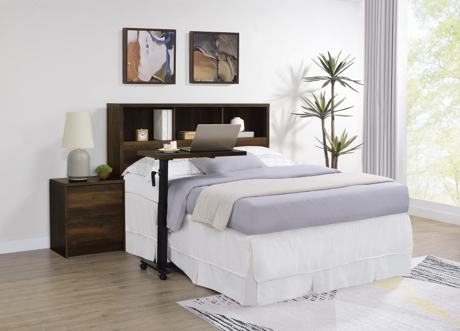 Westpark 49-inch Queen Bookcase Headboard Dark Pine - 315881Q
