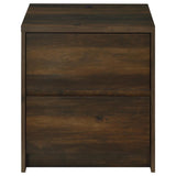 Westpark 2-drawer Nightstand LED Lights and USB Dark Pine - 315882