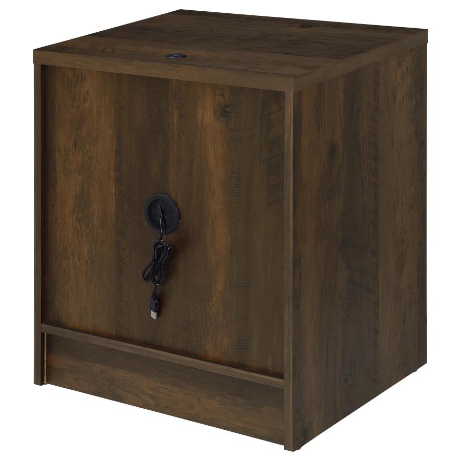 Westpark 2-drawer Nightstand LED Lights and USB Dark Pine - 315882