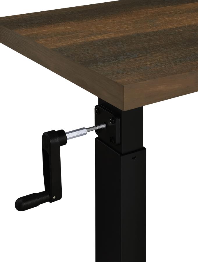 Westpark Height Adjustable Mobile Bedroom C-Table Dark Pine - 315886