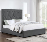 Bowfield Upholstered Queen Panel Bed Charcoal - 315900Q