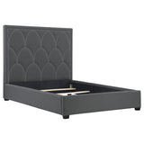 Bowfield Upholstered Queen Panel Bed Charcoal - 315900Q