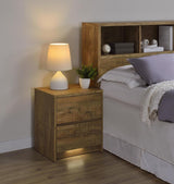 Westpark 2-drawer Nightstand LED Lights and USB Mango - 315902