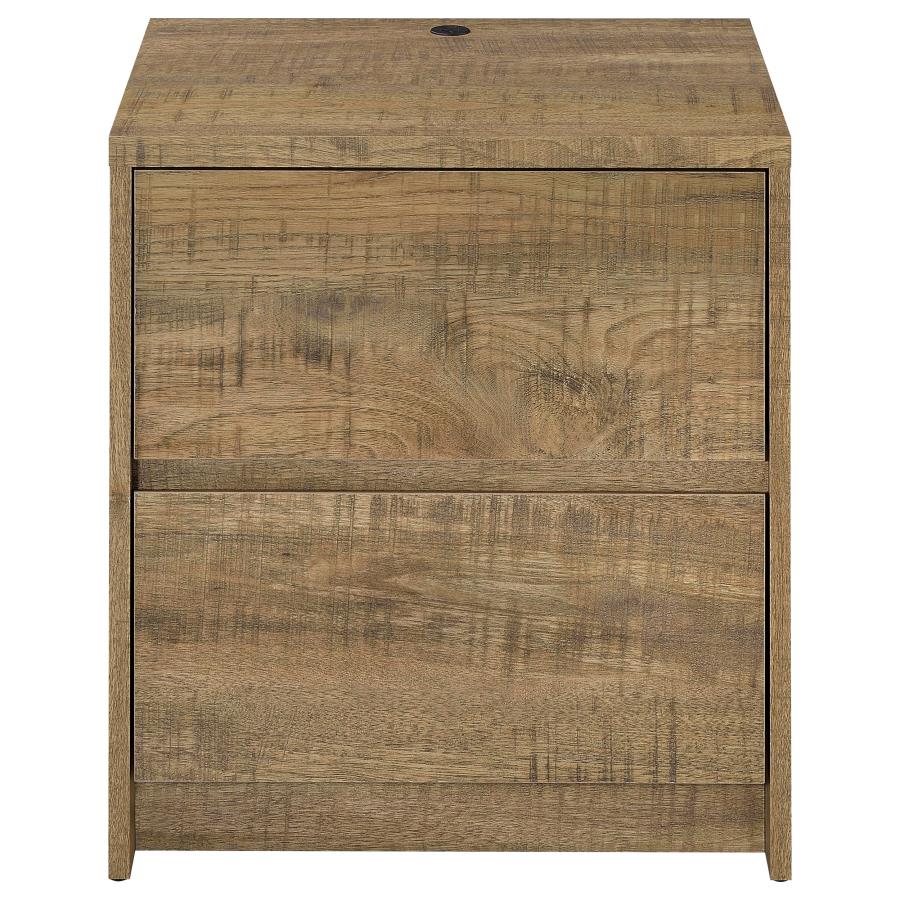 Westpark 2-drawer Nightstand LED Lights and USB Mango - 315902