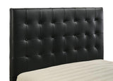 Medley Genuine Leather Eastern King Platform Bed Black - 315911BLKKE