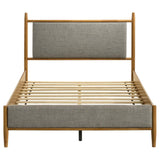 Mason 46-inch Full Panel Platform Bed Grey and Light Brown - 315914F