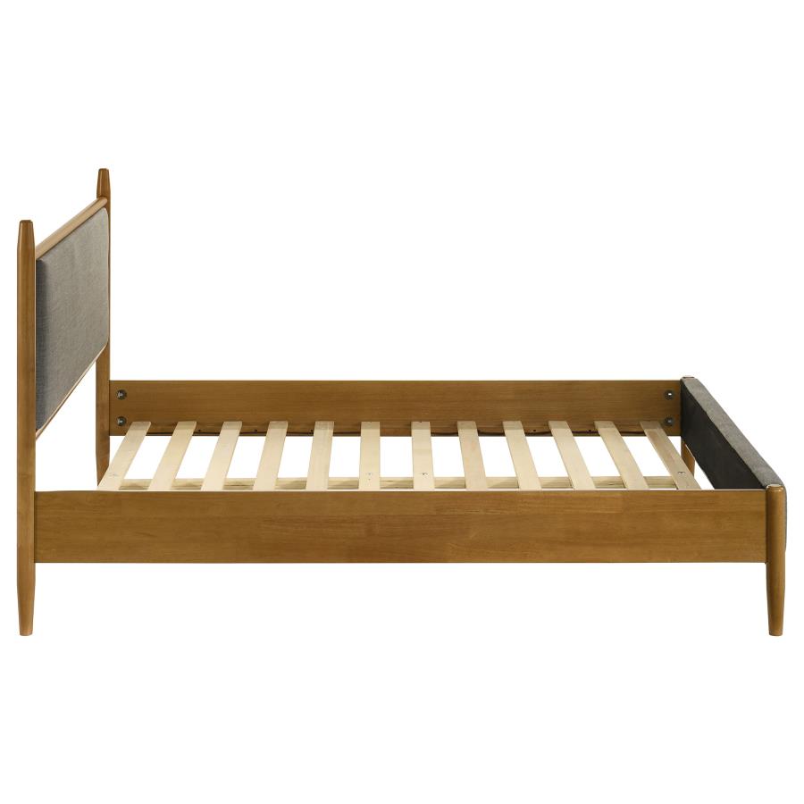 Mason 46-inch Full Panel Platform Bed Grey and Light Brown - 315914F