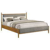 Mason 46-inch Eastern King Panel Platform Bed Light Brown - 315914KE