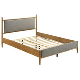 Mason 46-inch Queen Panel Platform Bed Grey and Light Brown - 315914Q