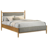 Mason 46-inch Queen Panel Platform Bed Grey and Light Brown - 315914Q