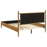 Mason 46-inch Queen Panel Platform Bed Grey and Light Brown - 315914Q