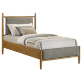 Mason 46-inch Twin Panel Platform Bed Grey and Light Brown - 315914T