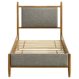Mason 46-inch Twin Panel Platform Bed Grey and Light Brown - 315914T
