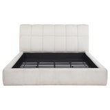 Nollet 48-inch Upholstered California King Platform Bed Cream - 315917CRMKW