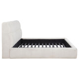 Nollet 48-inch Upholstered California King Platform Bed Cream - 315917CRMKW