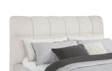 Nollet 48-inch Upholstered California King Platform Bed Cream - 315917CRMKW